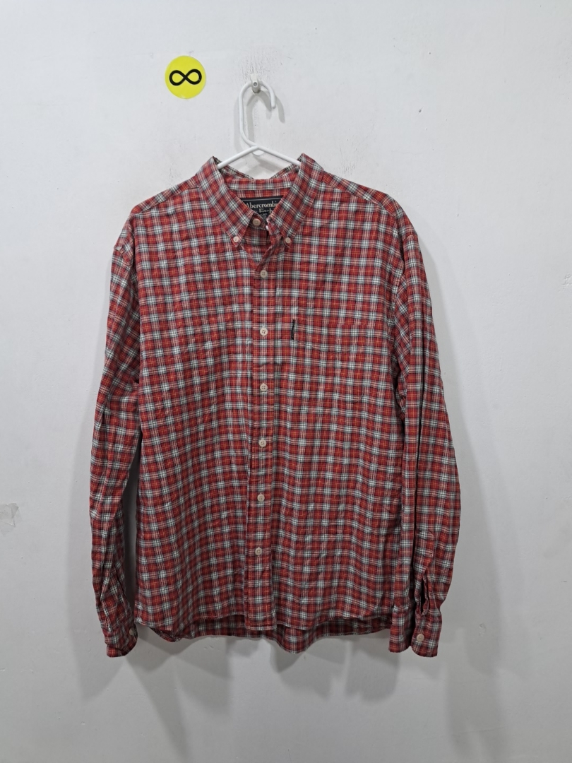 Camiseta de Flanela Xadrez Abercrombie & Fitch