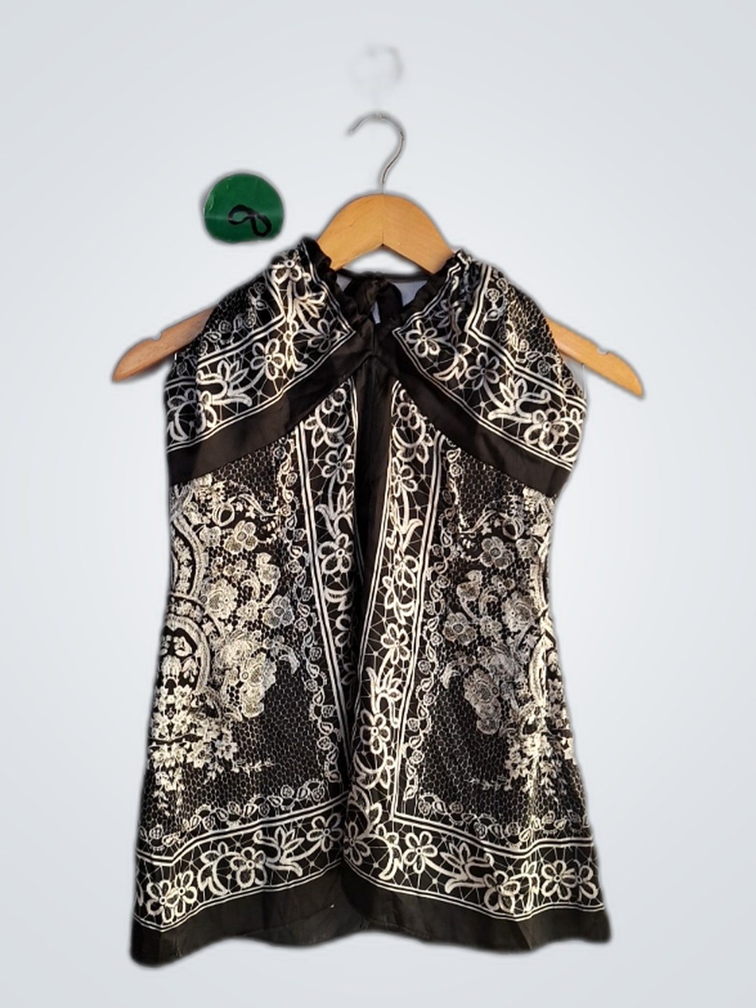 Nicole Printed Halter Blouse