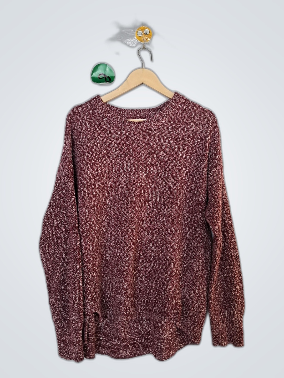 Suéter de punto burdeos Universal Thread
