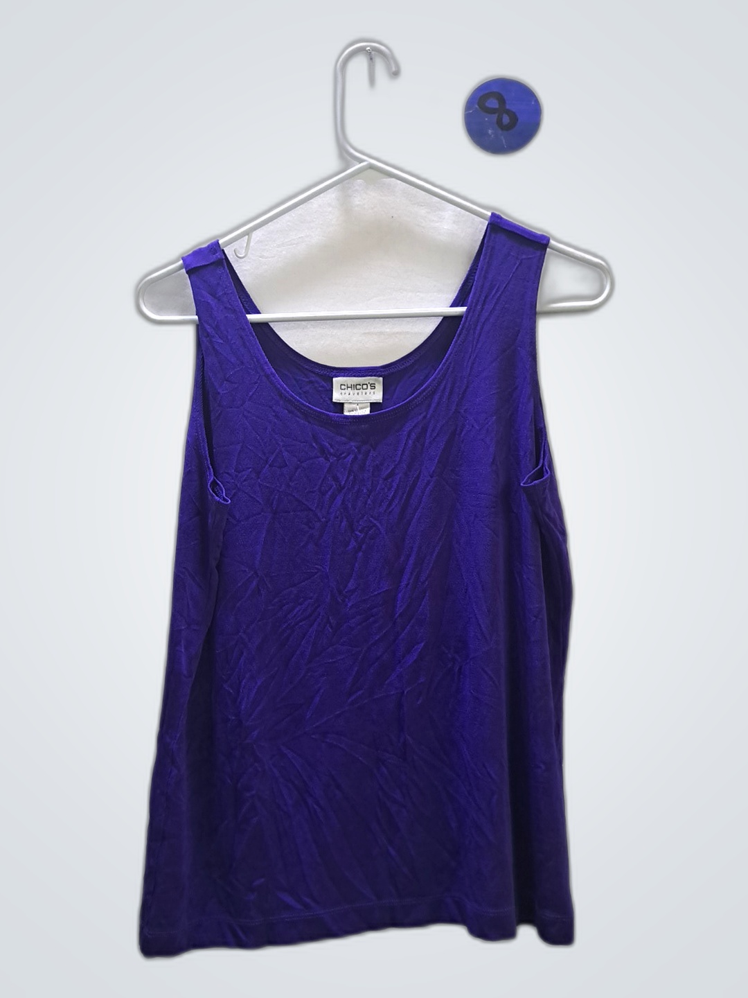 Camiseta sin mangas básica morada de Chico's Trave..