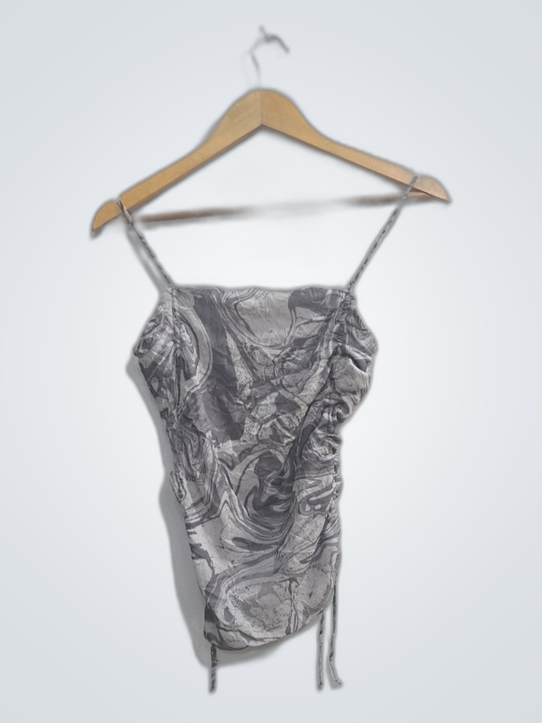 Gray Marble Halter Top