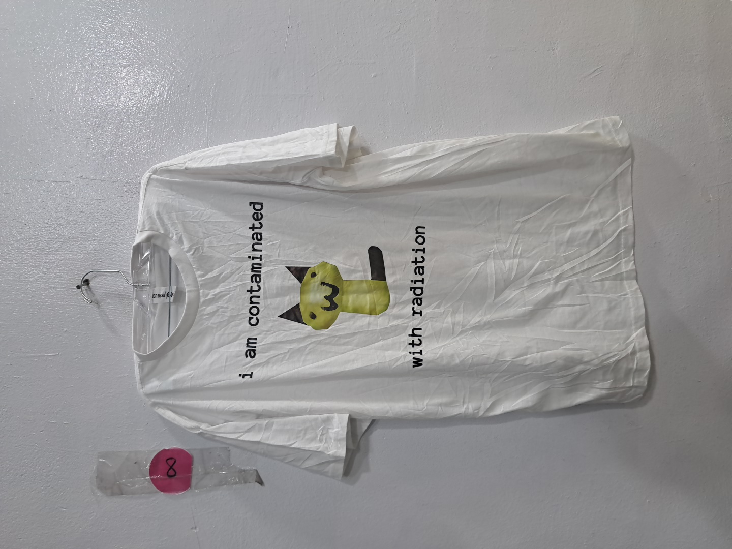 T-Shirt with Cartoon Cat Design
