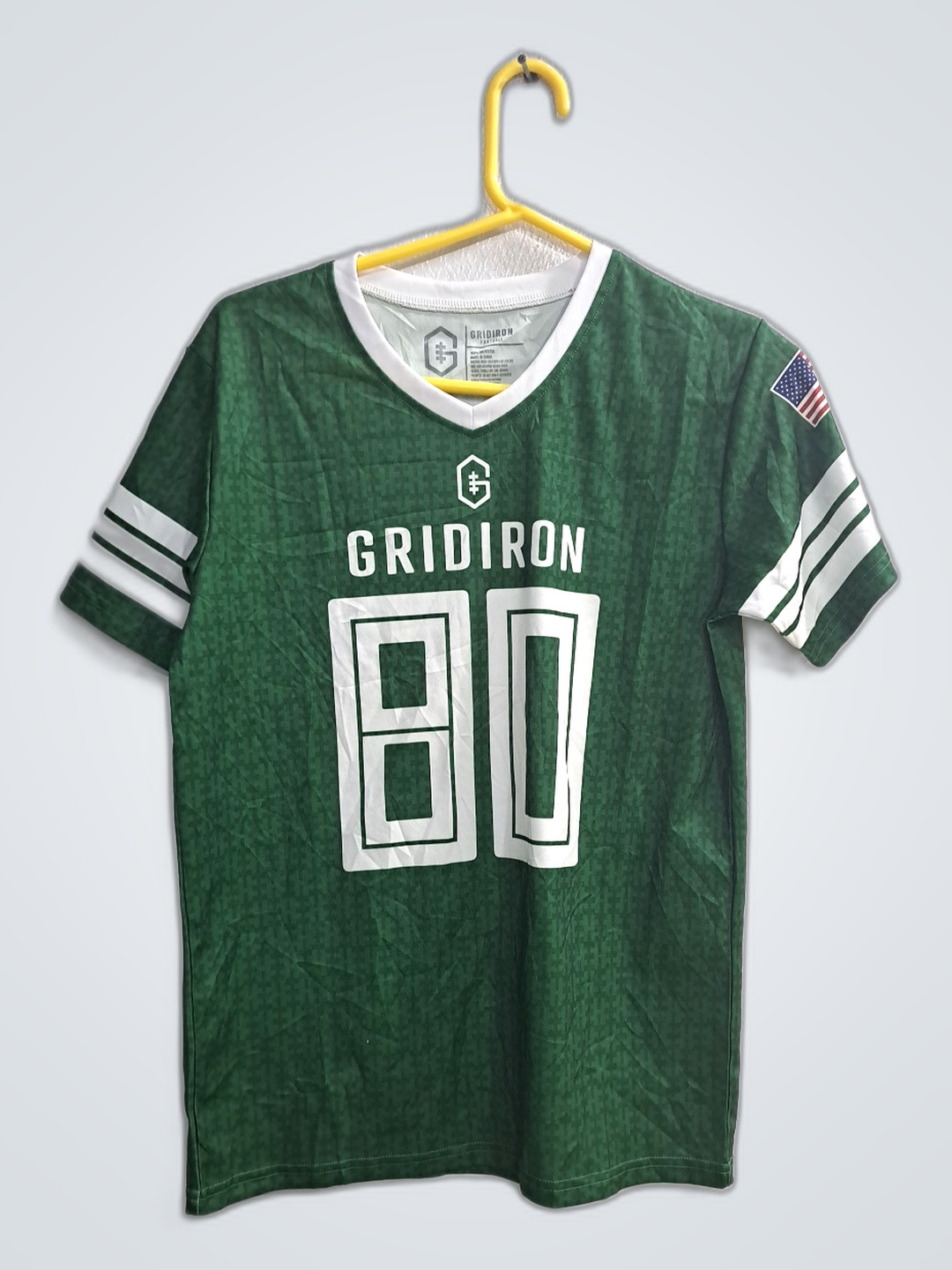 Green Gridiron Bloomfield Printed Jersey Shirt