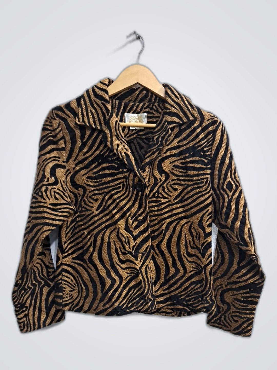 アルマーニ・ゼブラプリント・スエードジャケット