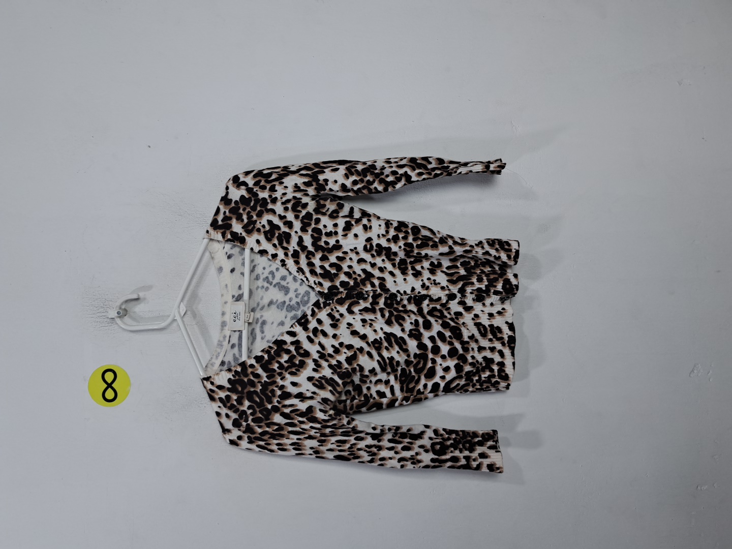 Eci New York Cárdigan de estampado de leopardo