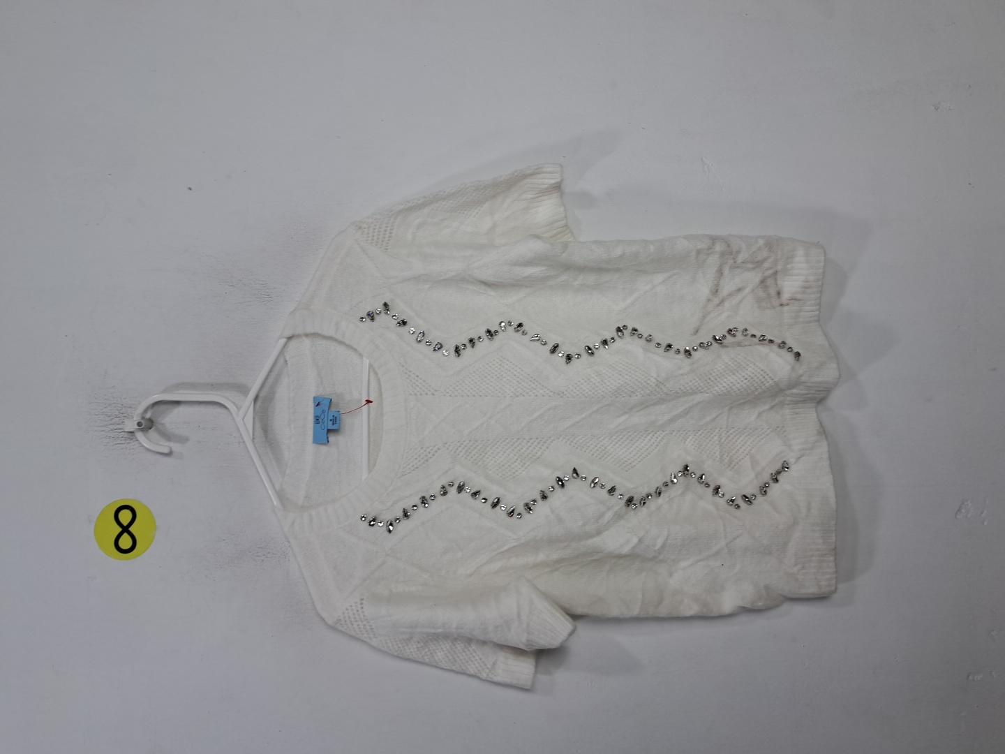 Suéter de punto blanco CeCe