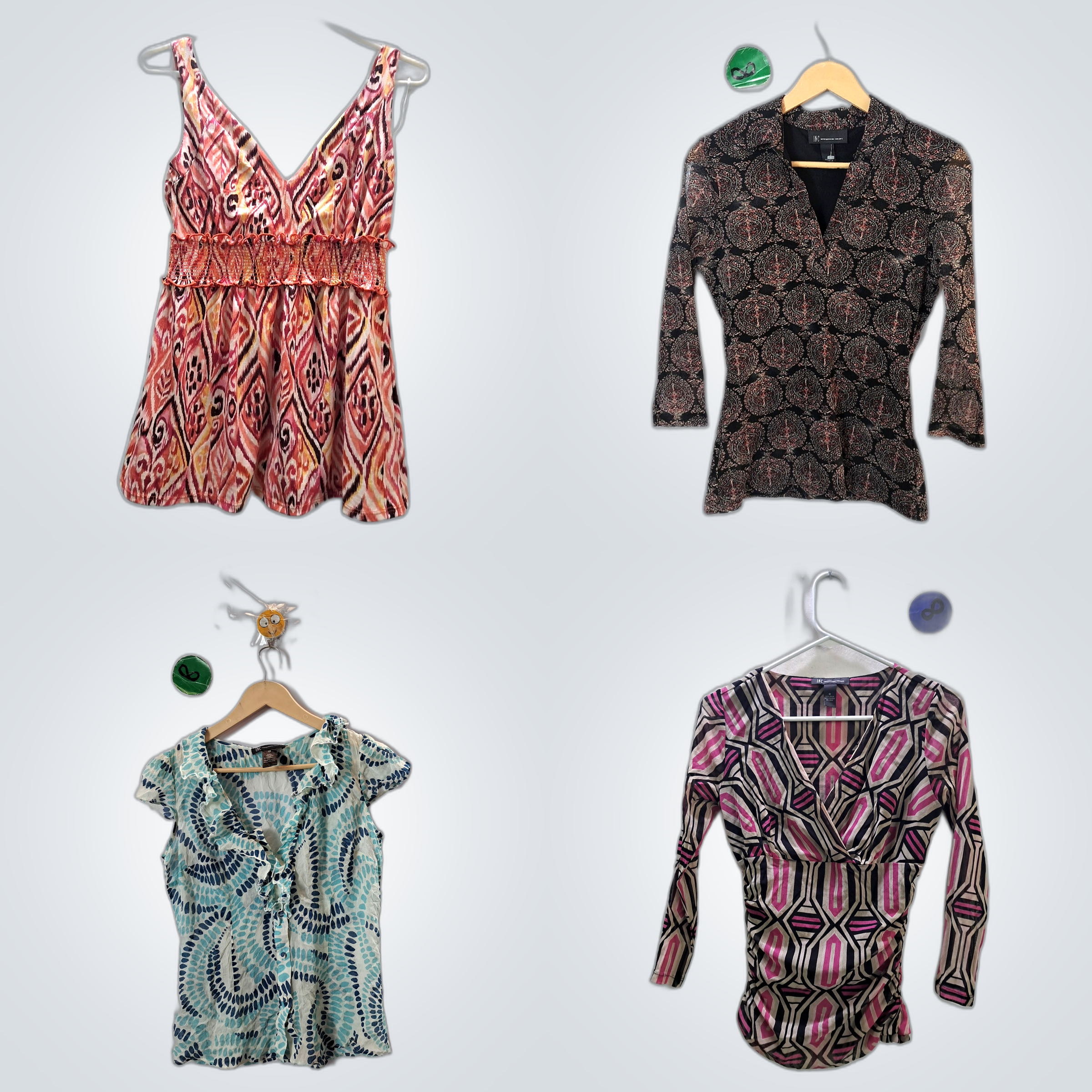 Inc International Concepts Printed Blouses Bundle