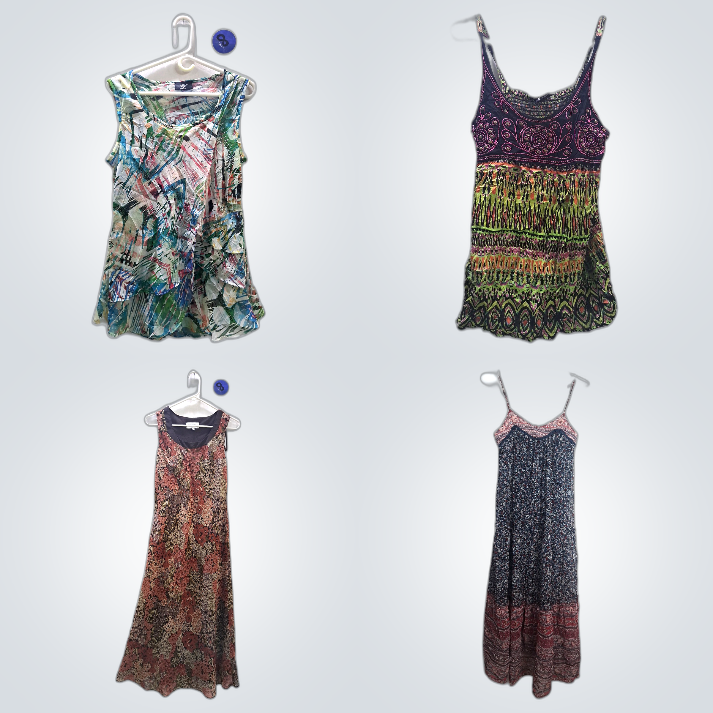 Vintage Floral Mini Dresses