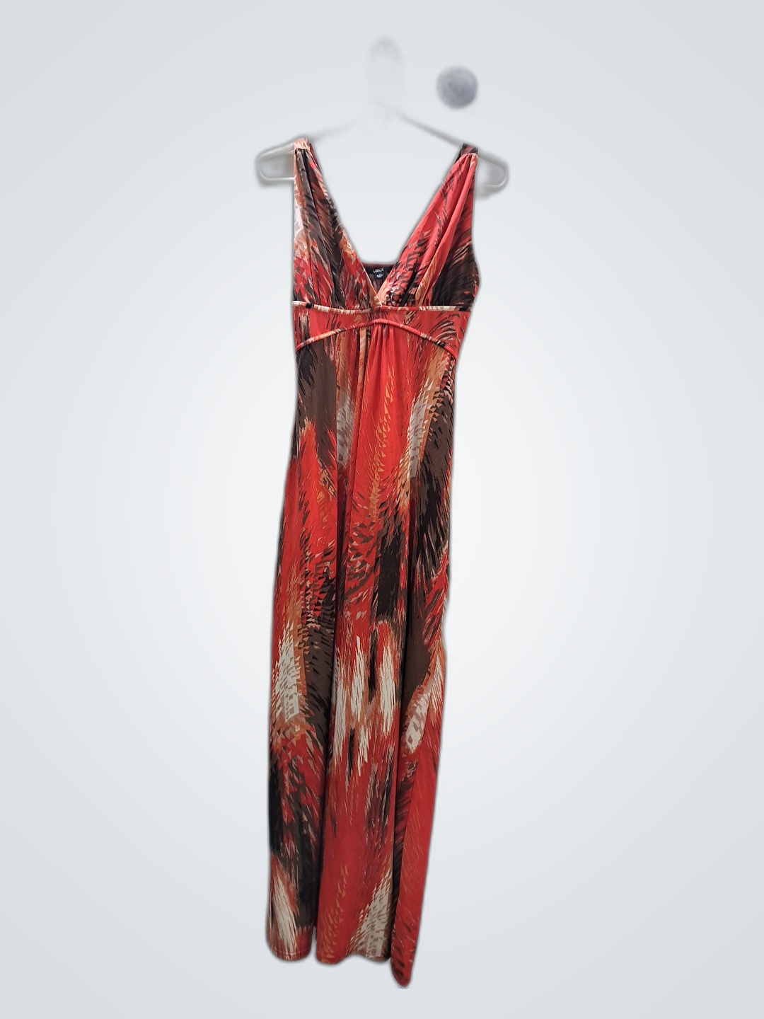 「Lux Abstract Print Maxi Dress」