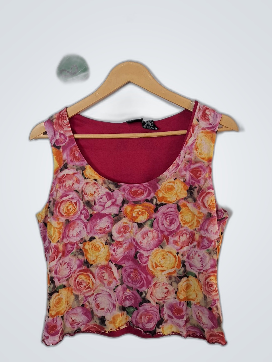 ローズプリントタンクトップ