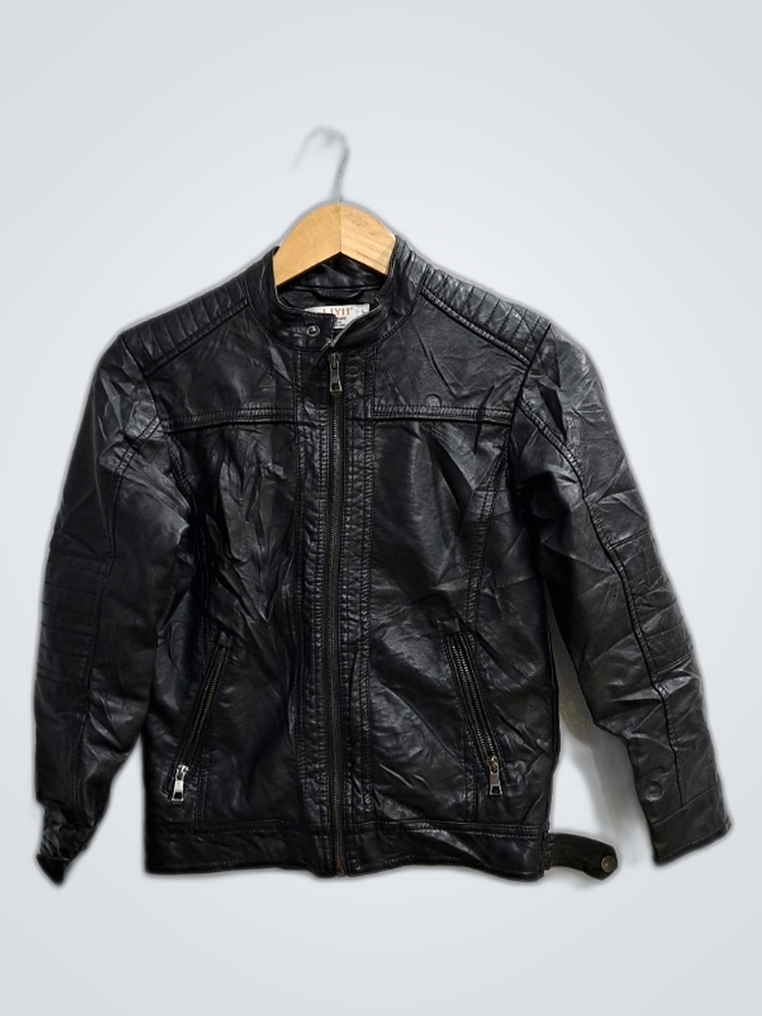 LJYH Kids Black Leather Jacket