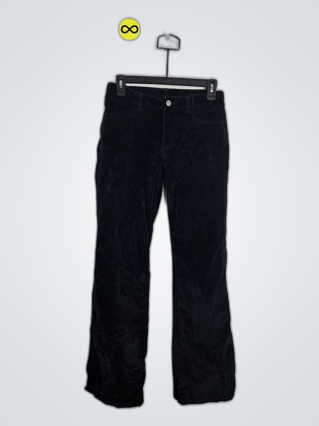 UNIF Black Corduroy Flared Pants