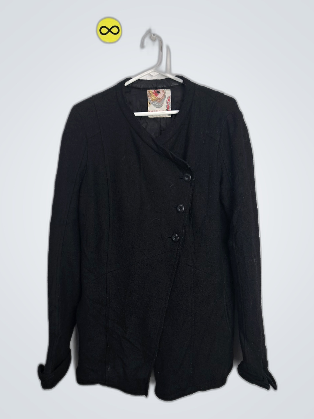 Free People Black Blazer