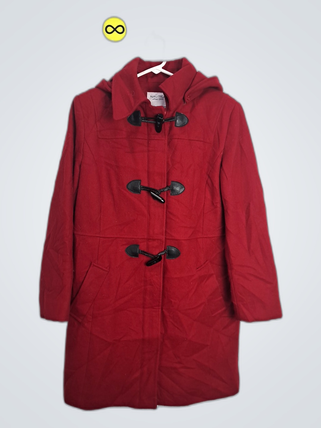 Manteau parka à capuche rouge Nautica