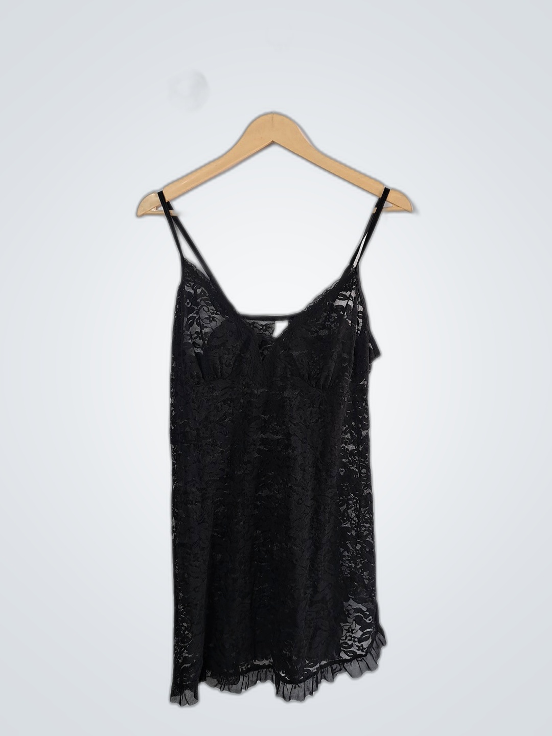 Victoria's Secret Black Lace Slip Dress