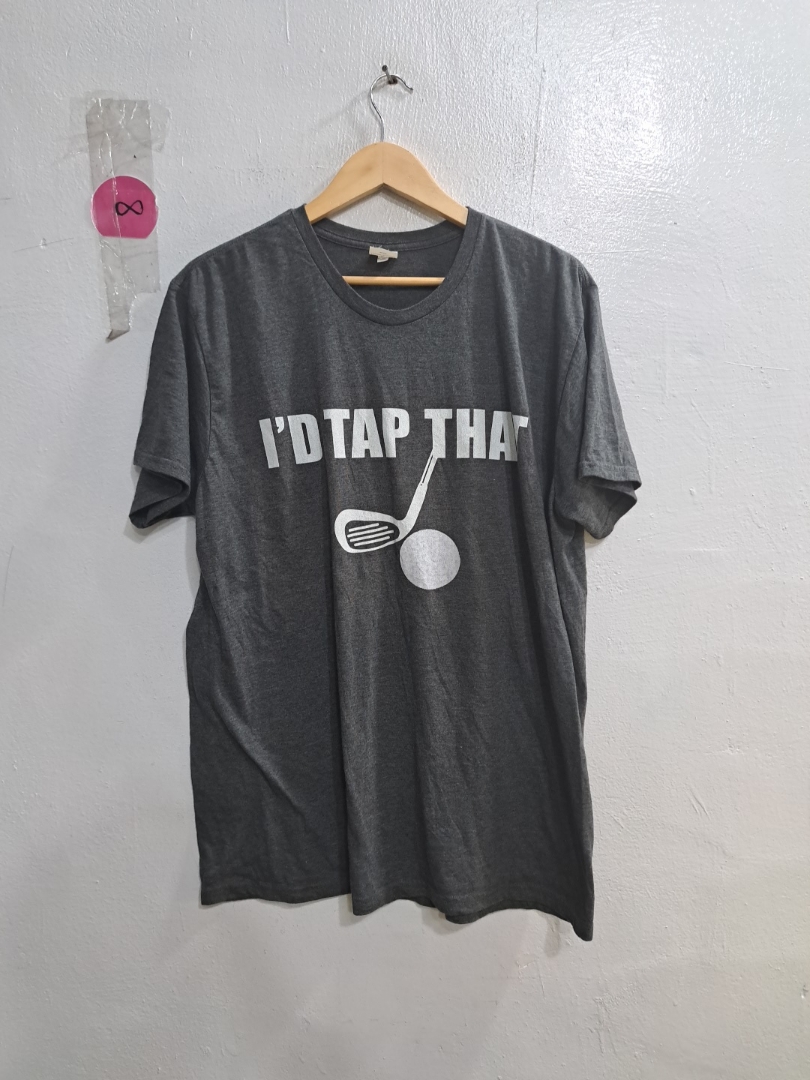 Gray T-Shirt with Golf Club Graphic
