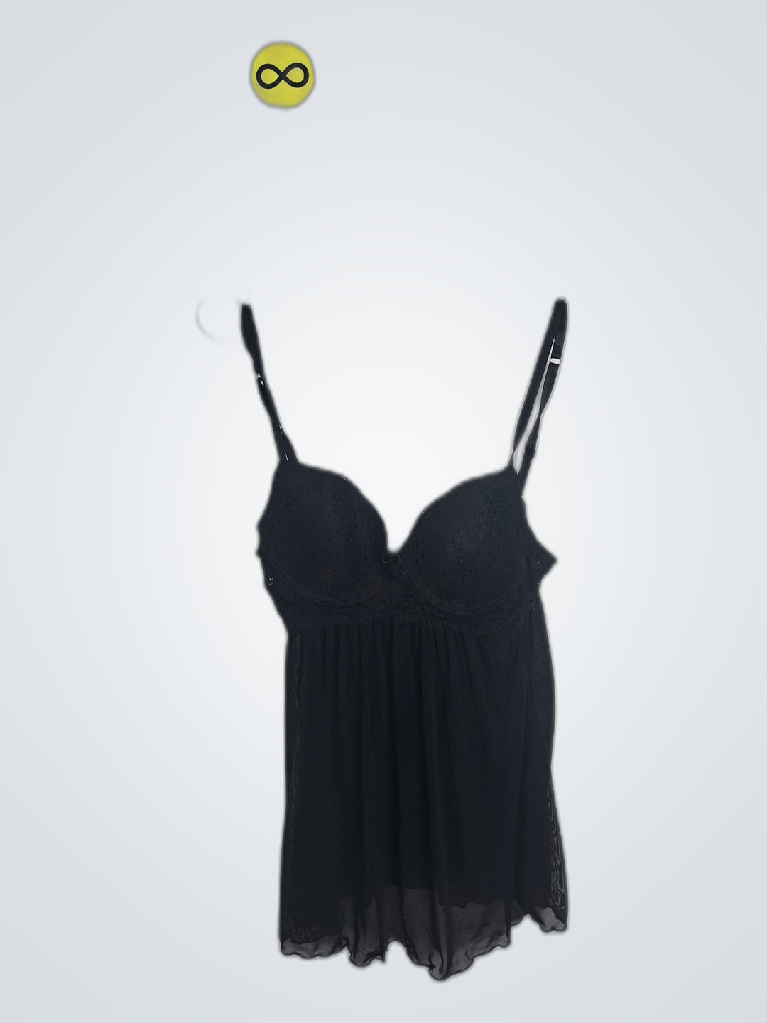 ブラックレースキャミソールトップ