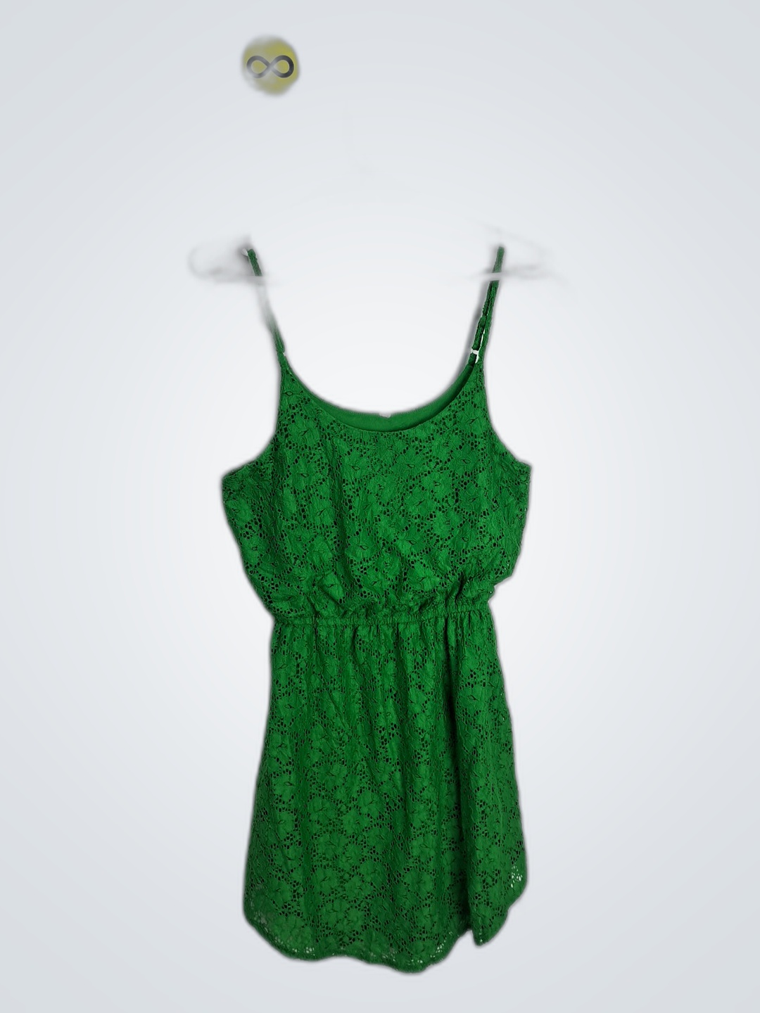 Green Floral Lace Camisole Top
