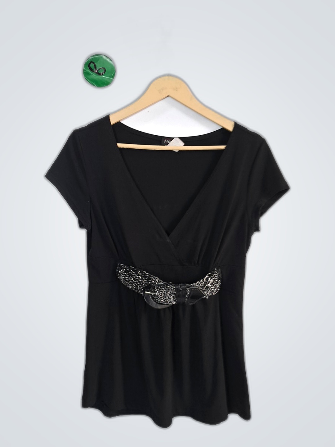Motherhood Maternity Black Wrap Blouse