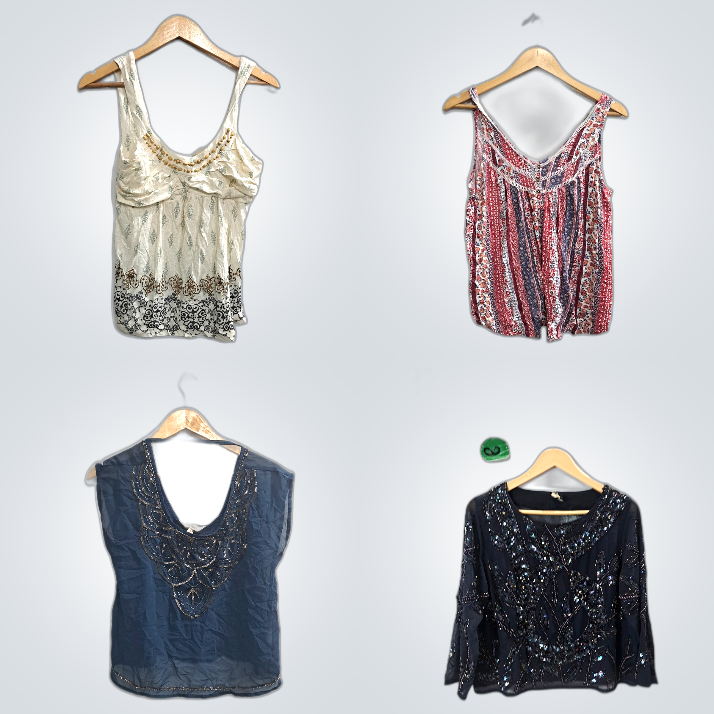 Y2K Perlen-Camisoles Bundle