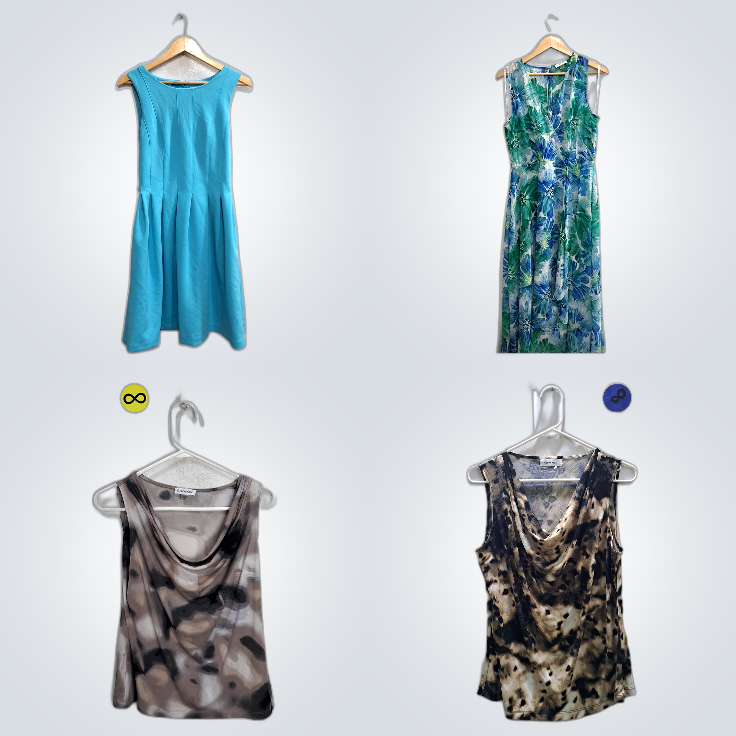 Calvin Klein Y2K Printed Blouses