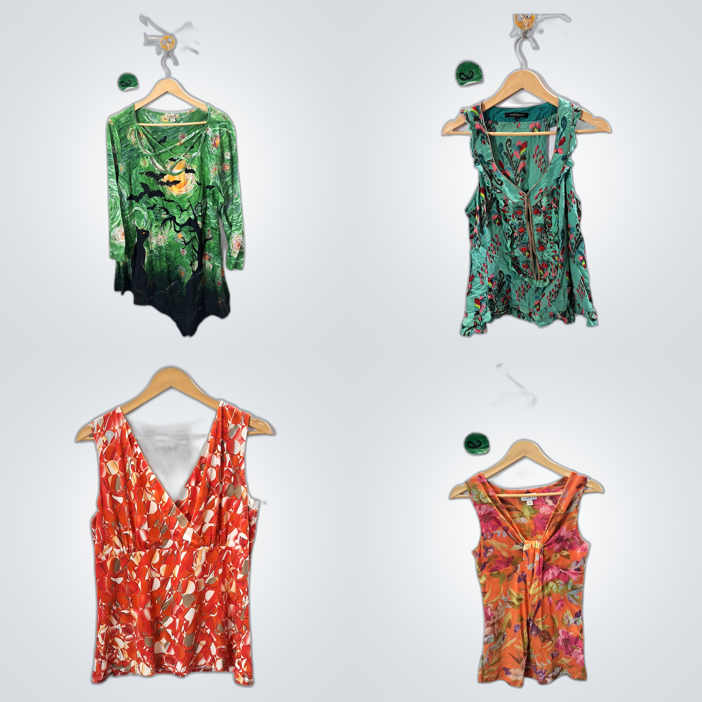 Y2K Bedruckte Blusen Bündel