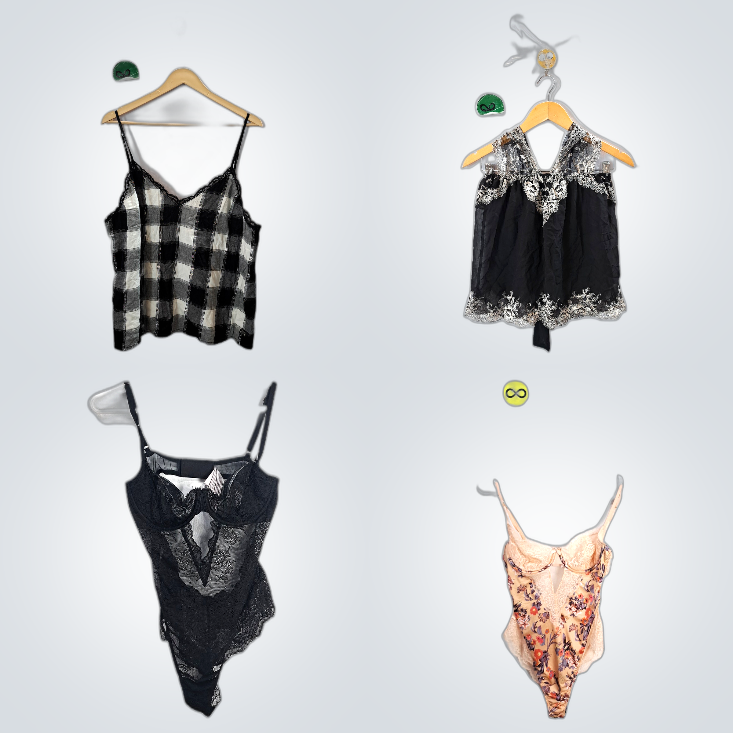 Victoria's Secret Y2K Spitzenbesatz-Trägertops