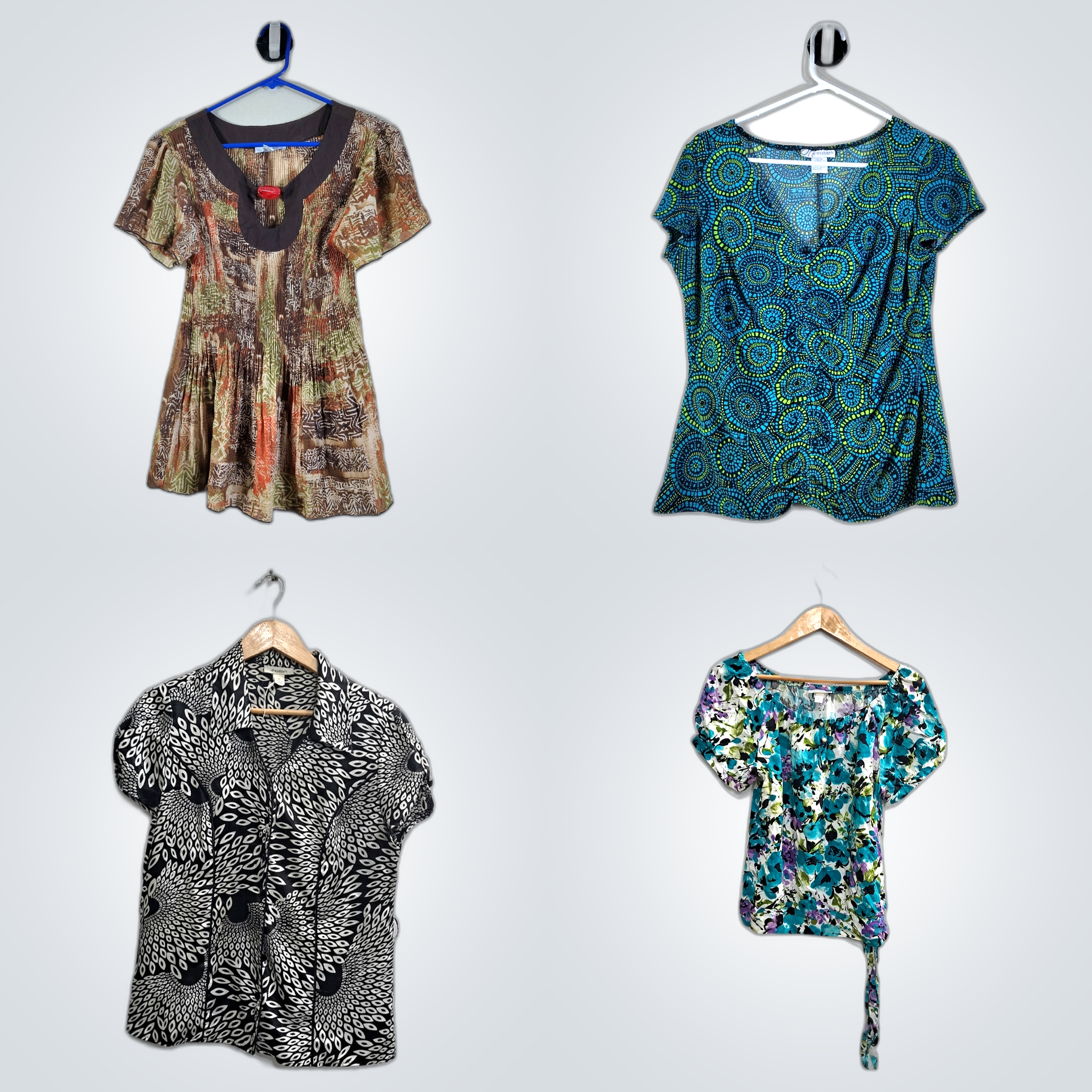 Y2K Printed Blouses Bundle
