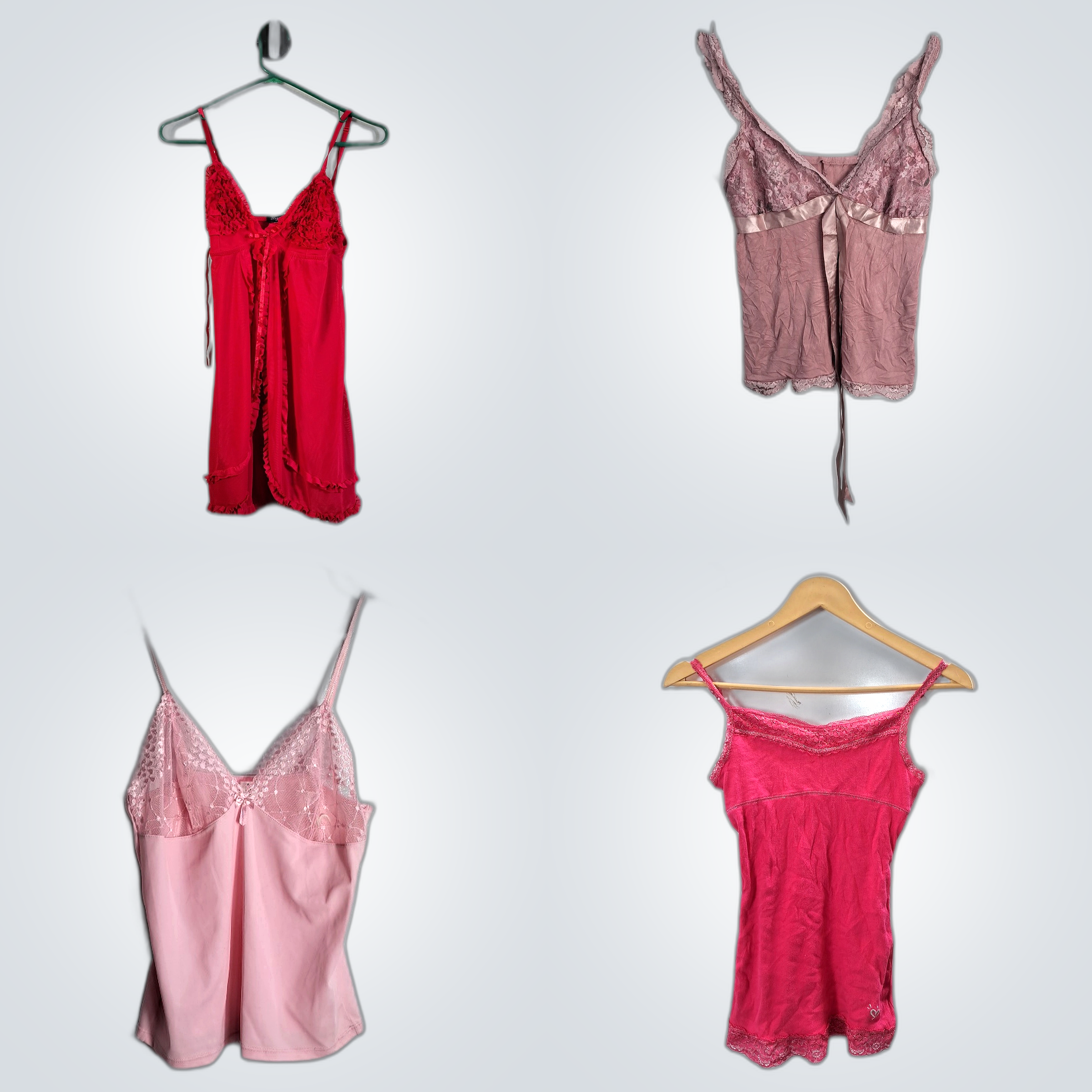 Y2K Lace Trim Camisoles