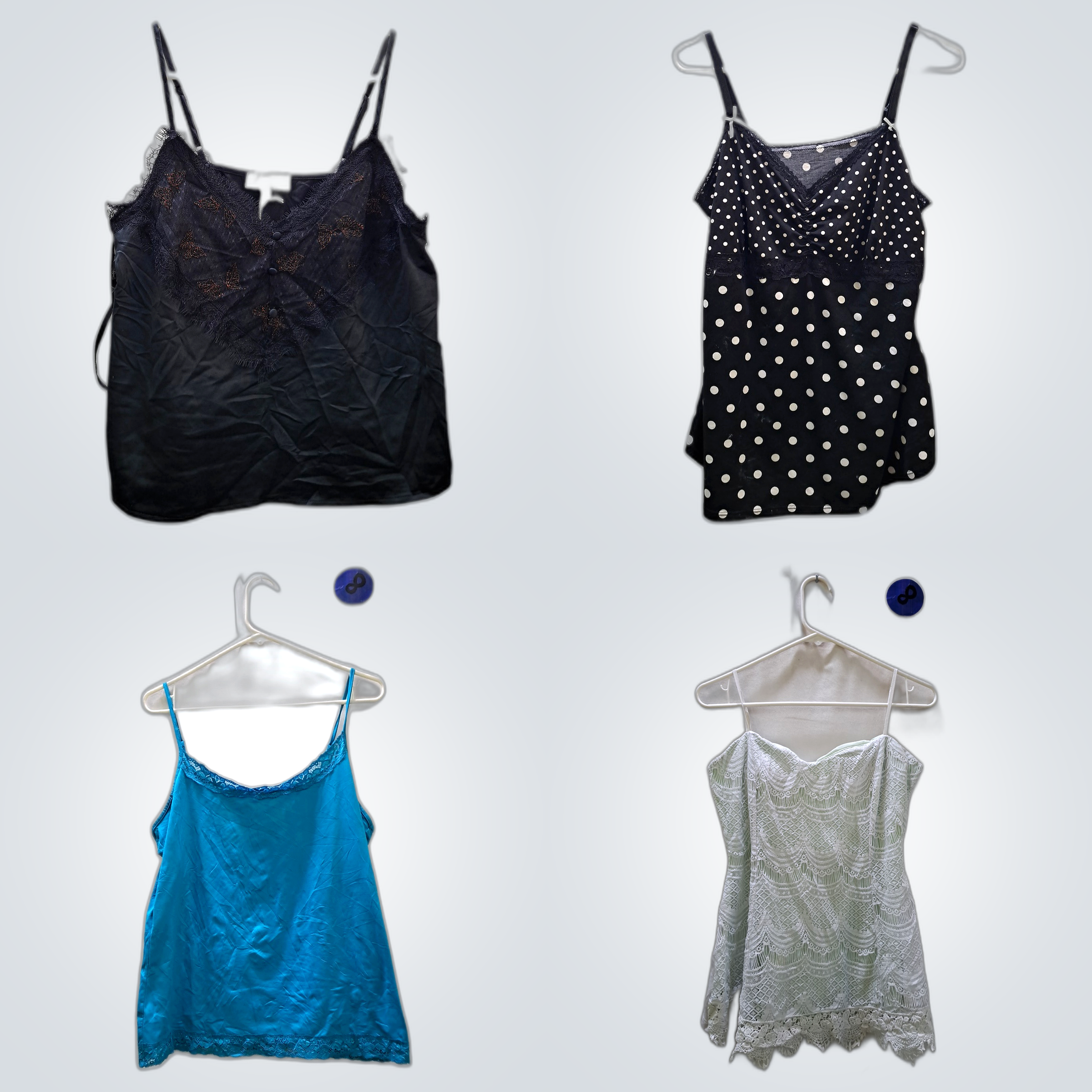Y2K Spitzenbesatz-Trägertops