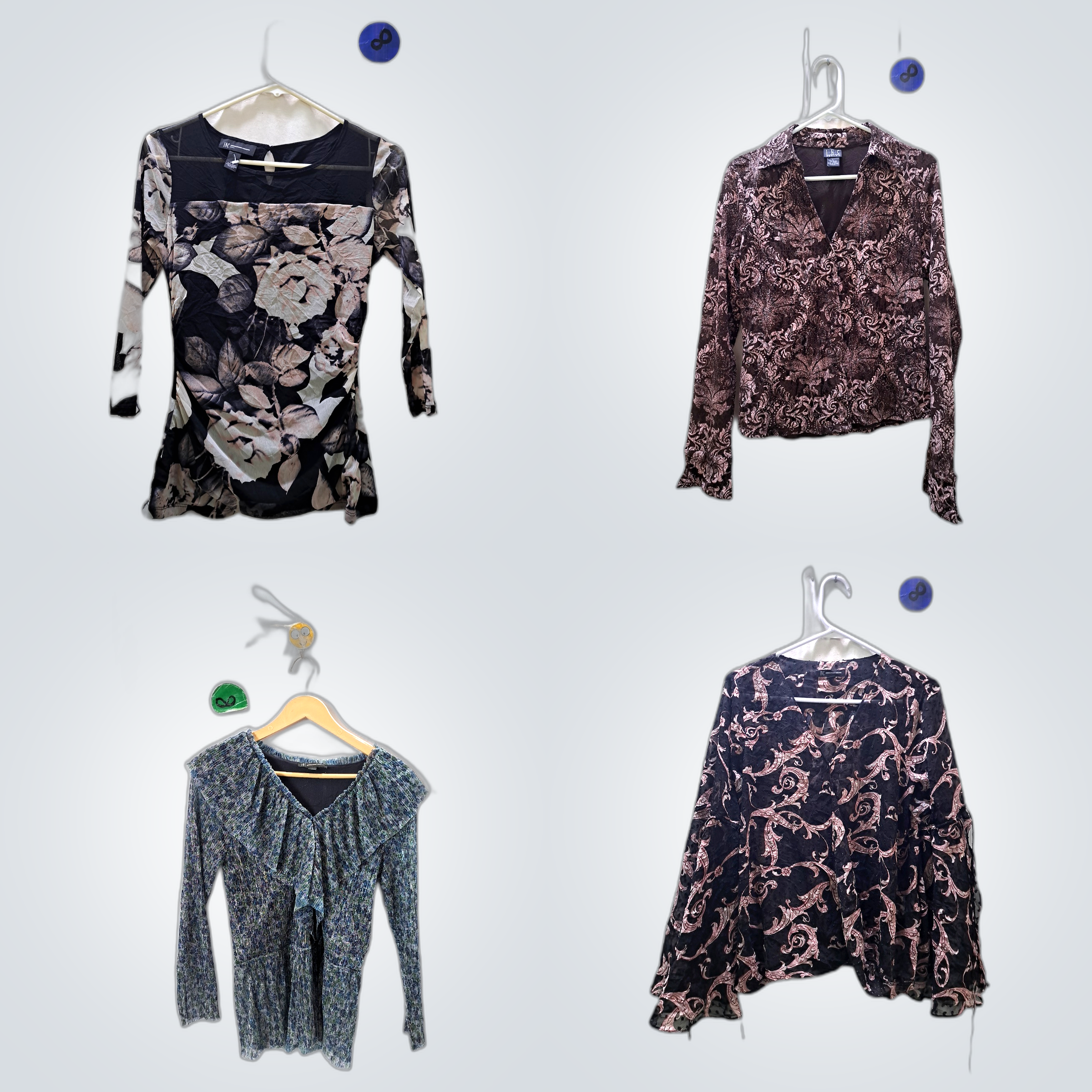 INC Y2K Printed Blouses