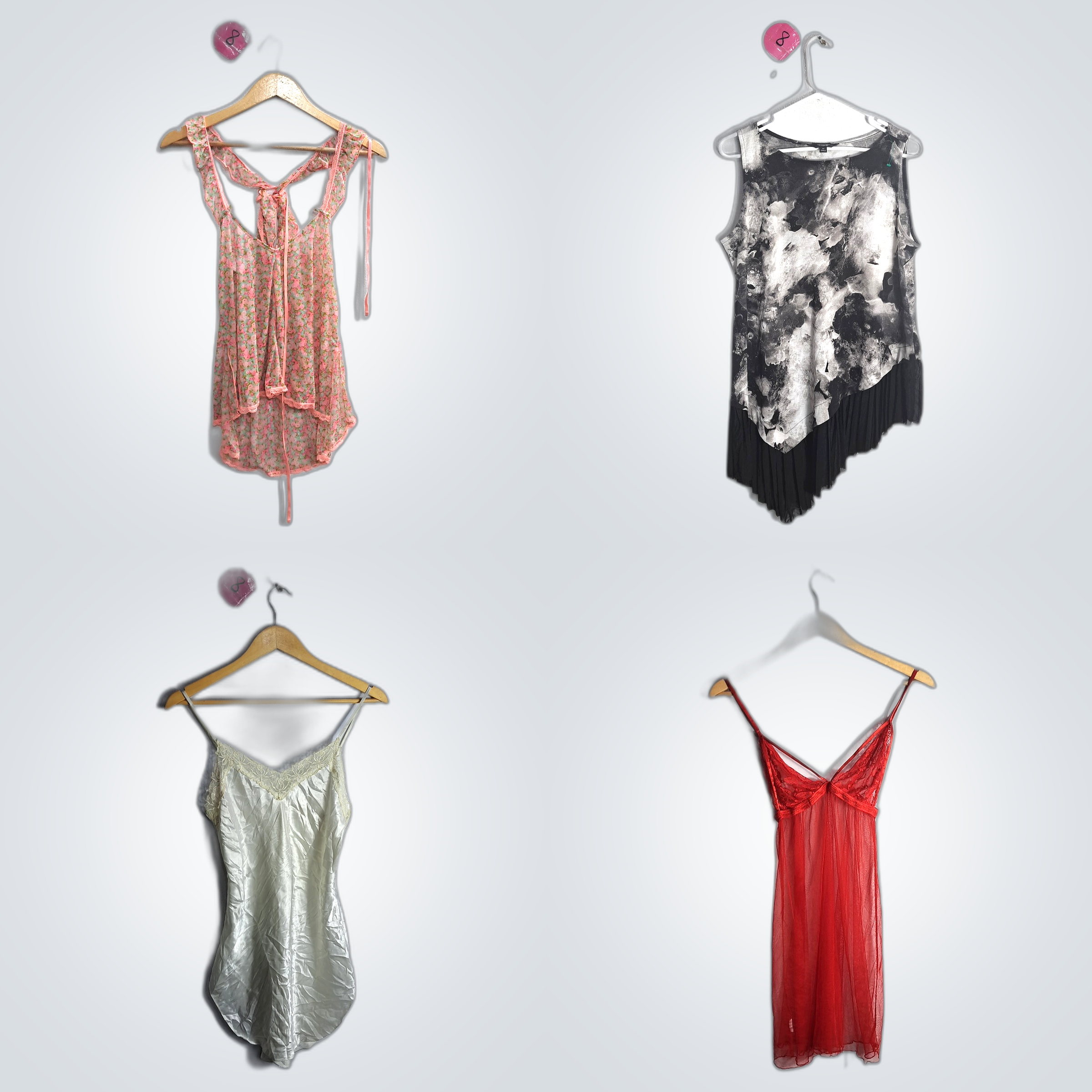 Y2K Spitzen-Camisoles Bundle