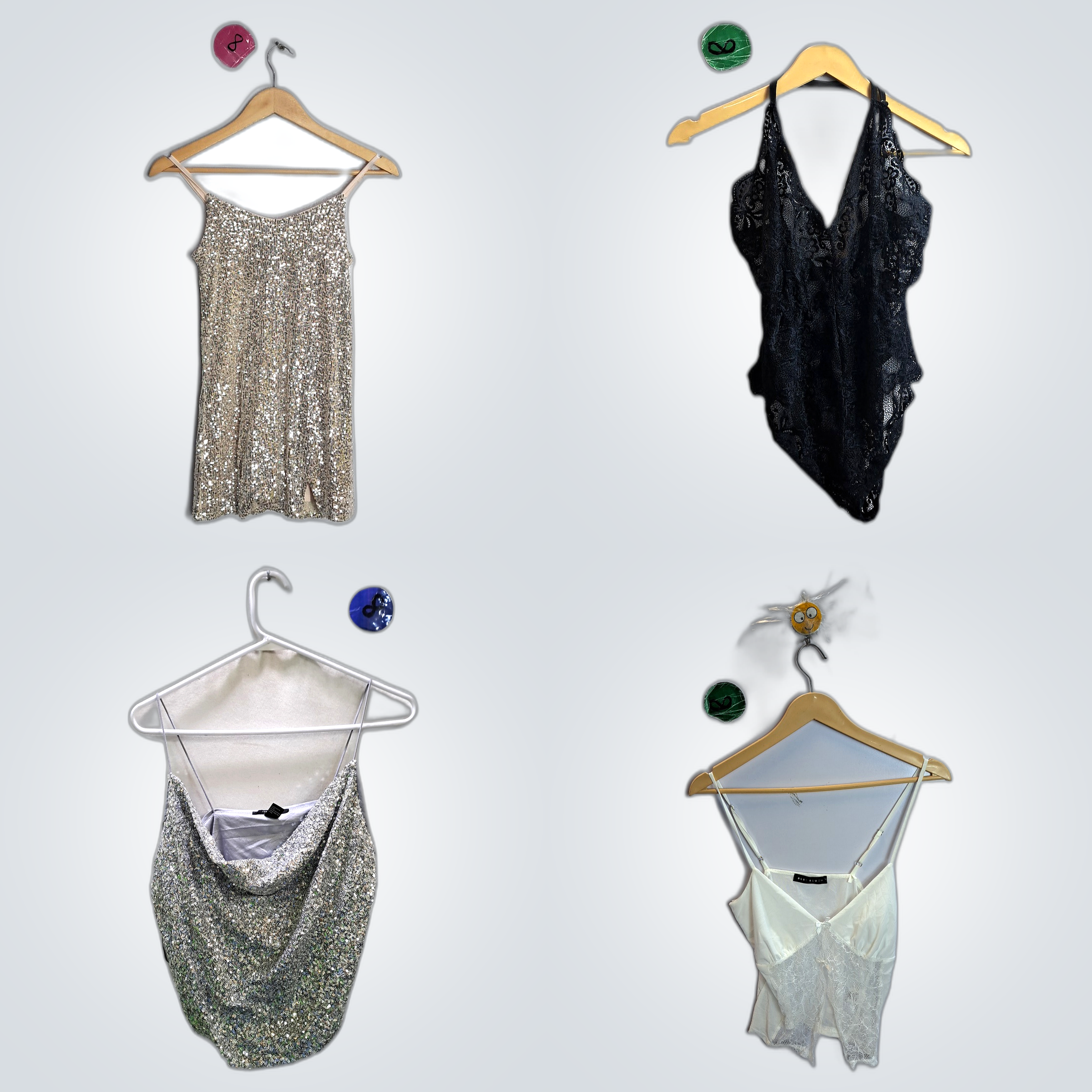 Y2K Sequin Camisoles Bundle