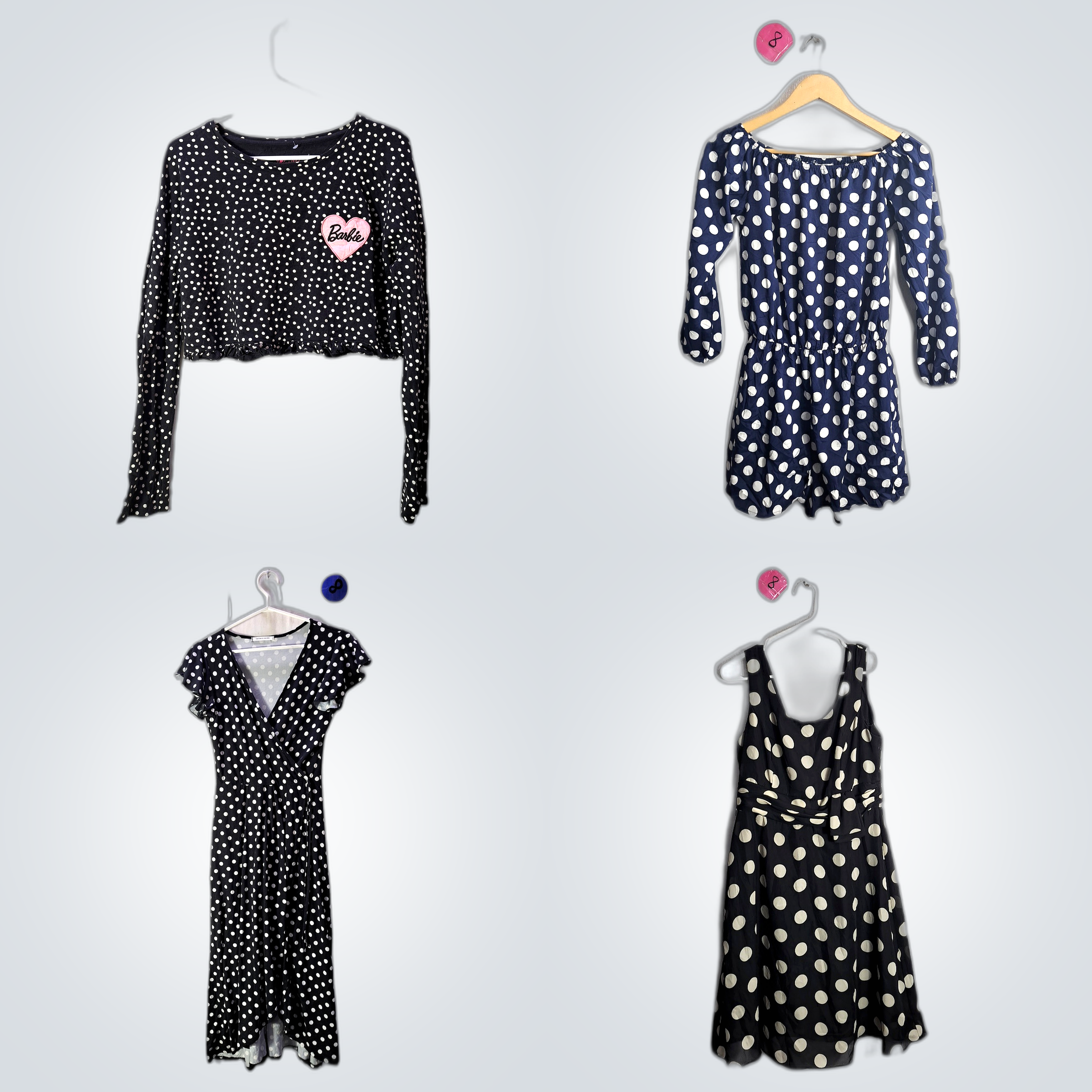 Y2K Polka Dot Jumpsuits