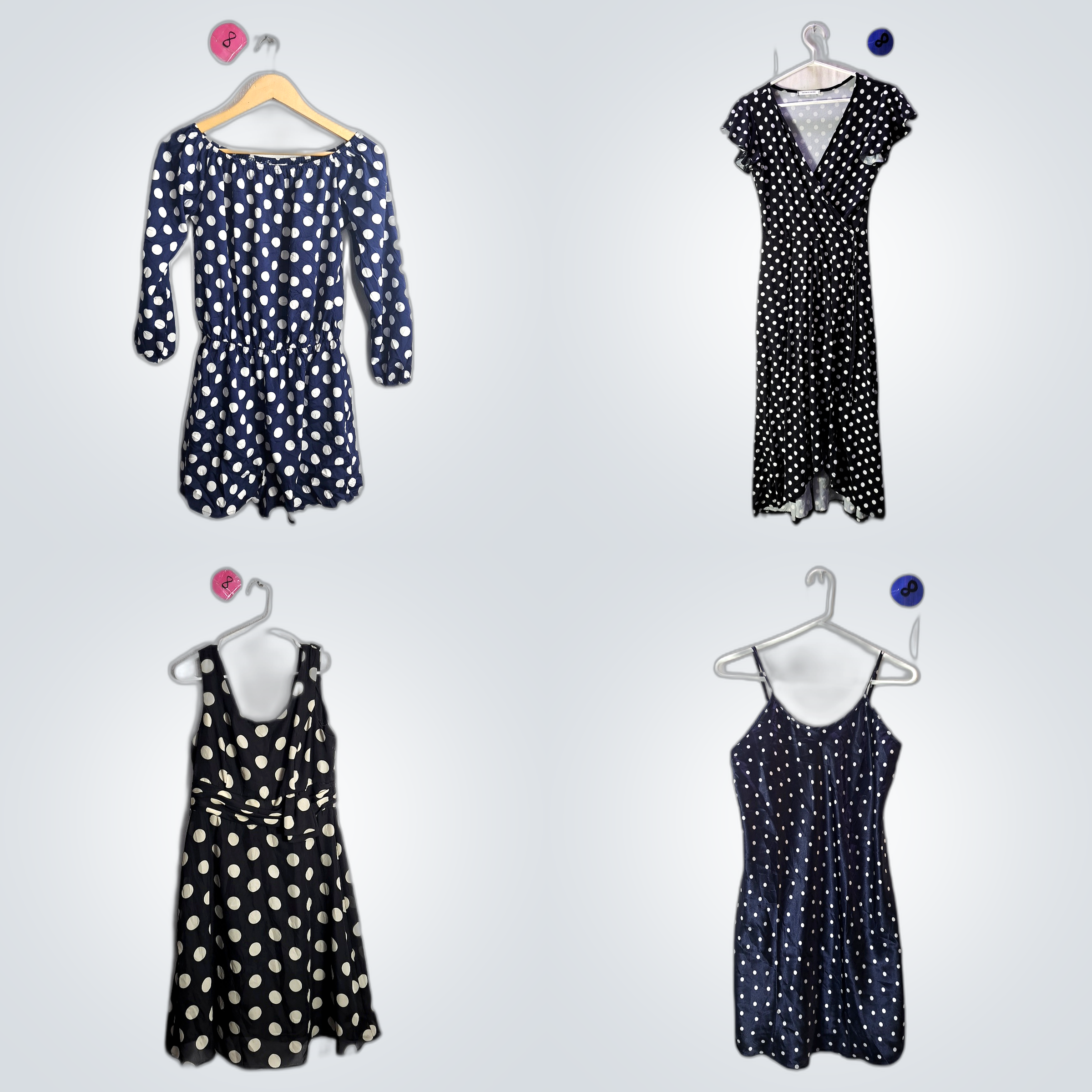 Vintage Polka Dot Fashions