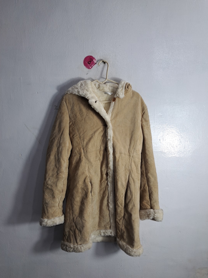 Tan Fur-Lined Coat