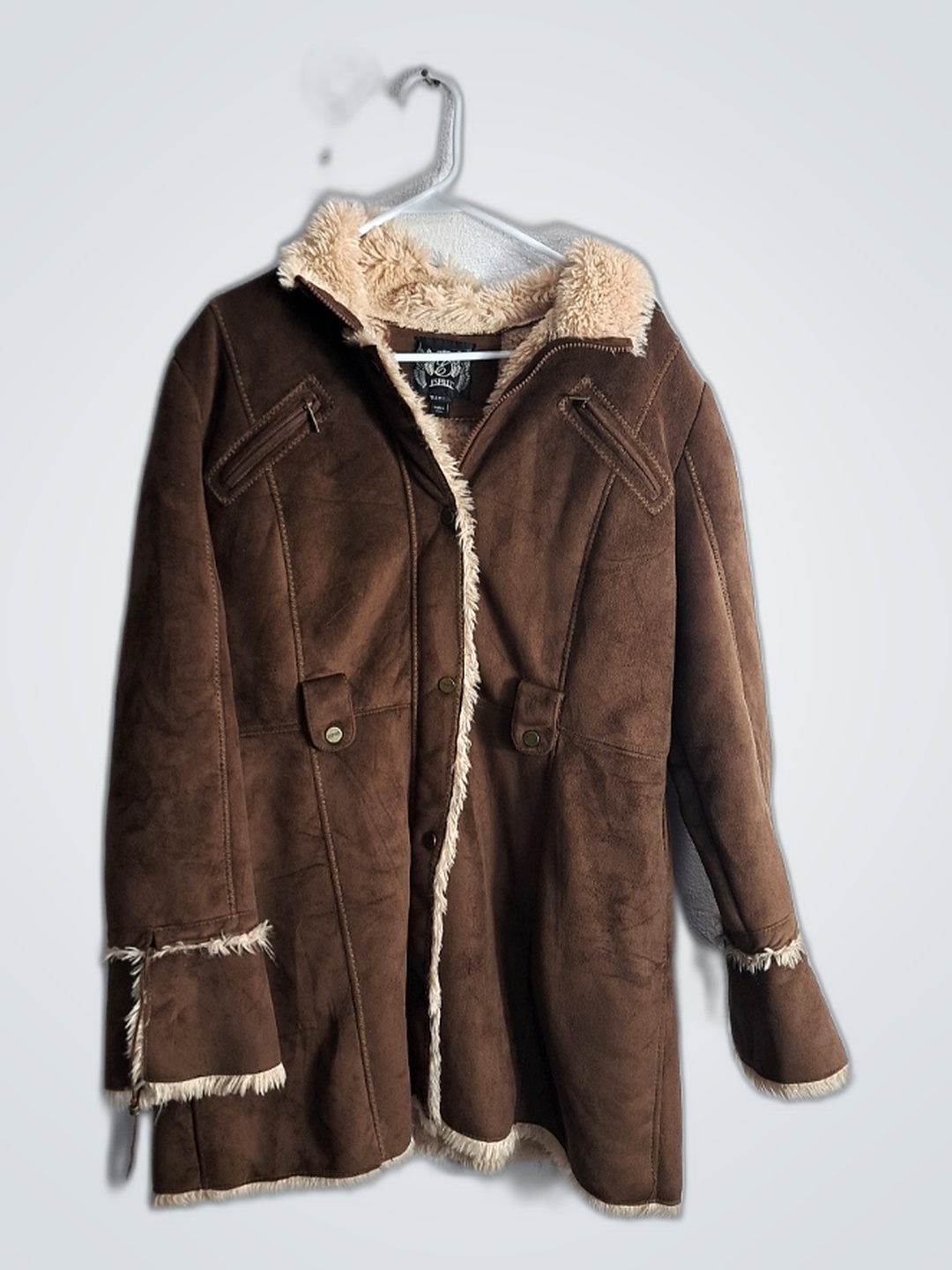 Brown Faux Fur Lined Jacket