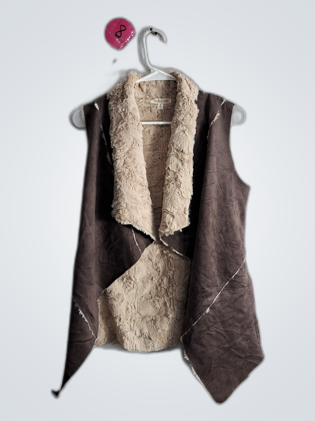 Brown Fur-Lined Vest