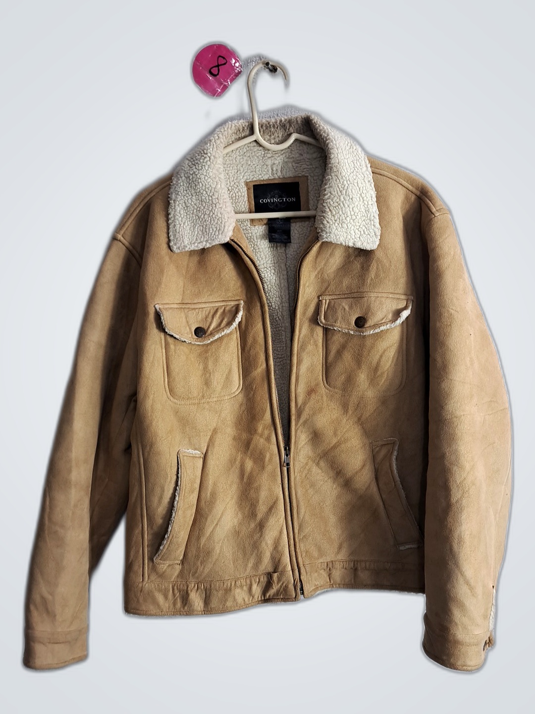 Covington Tan Shearling Jacket