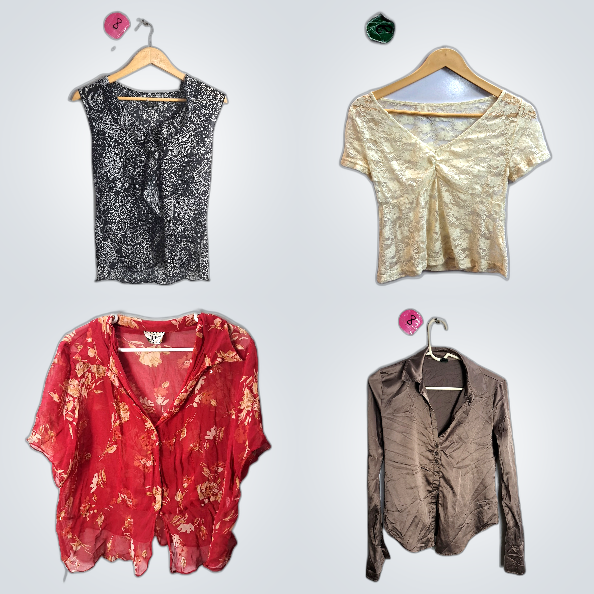 Y2K Blouses Floral Bundle