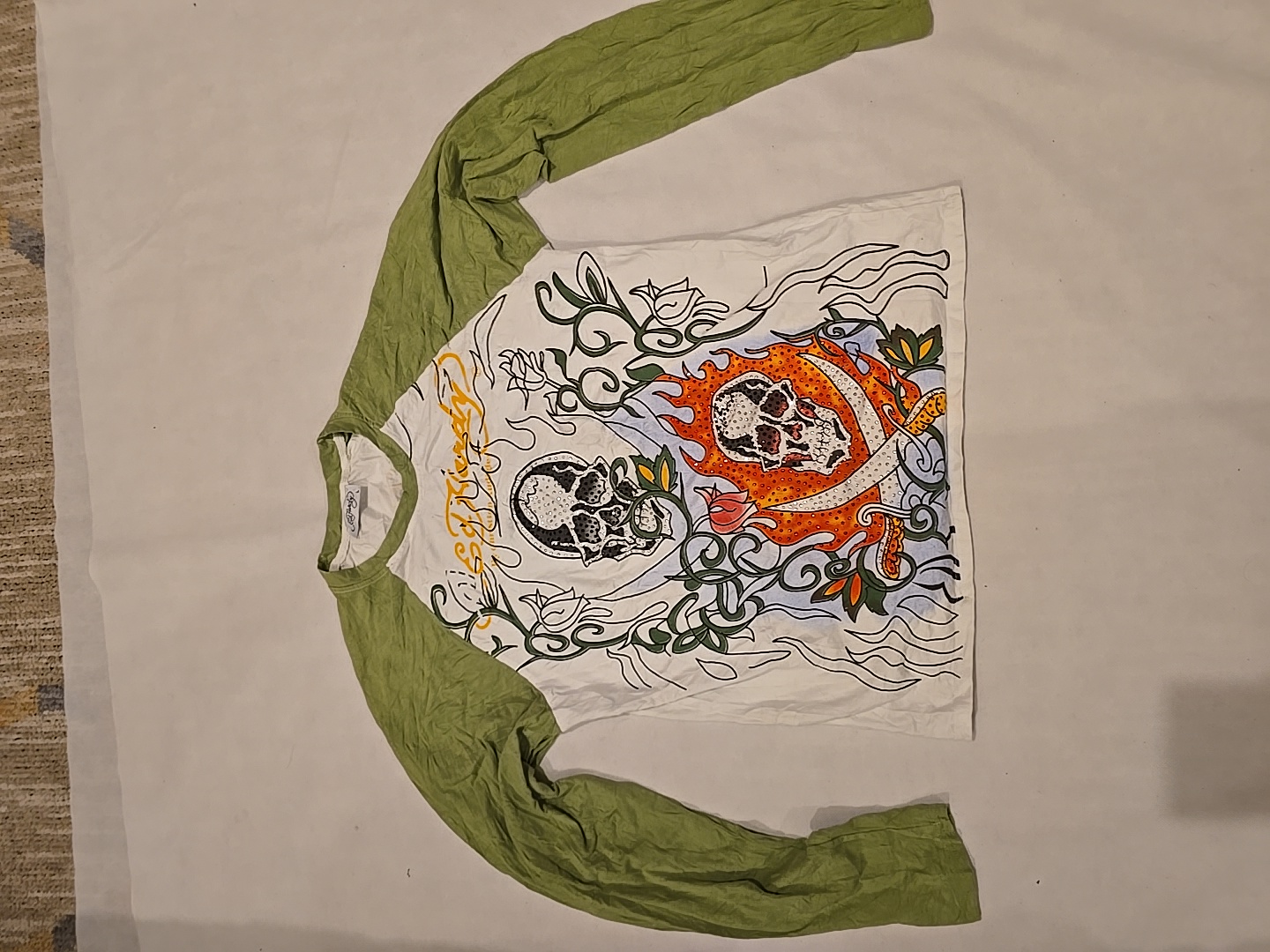 Camisa gráfica de manga larga Ed Hardy