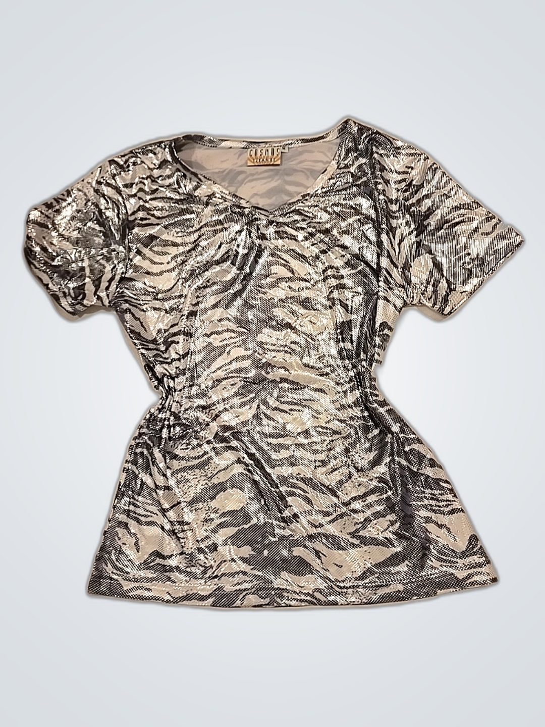 コスモジーンズプリントブラウス