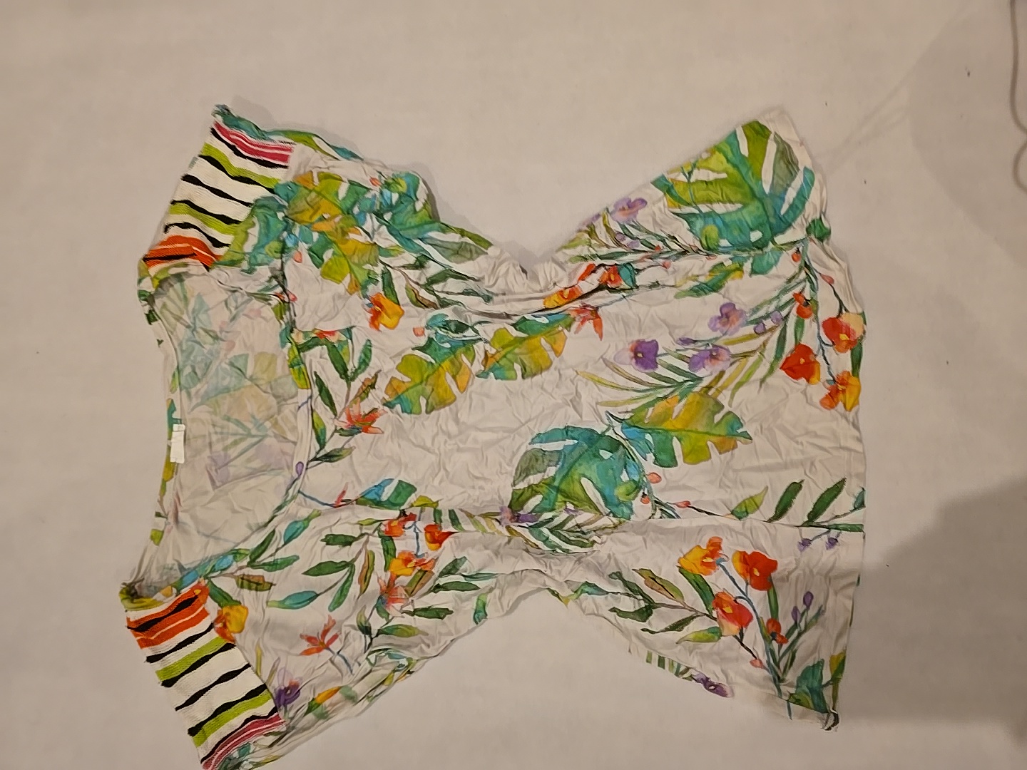 フローラルペプラムトップ