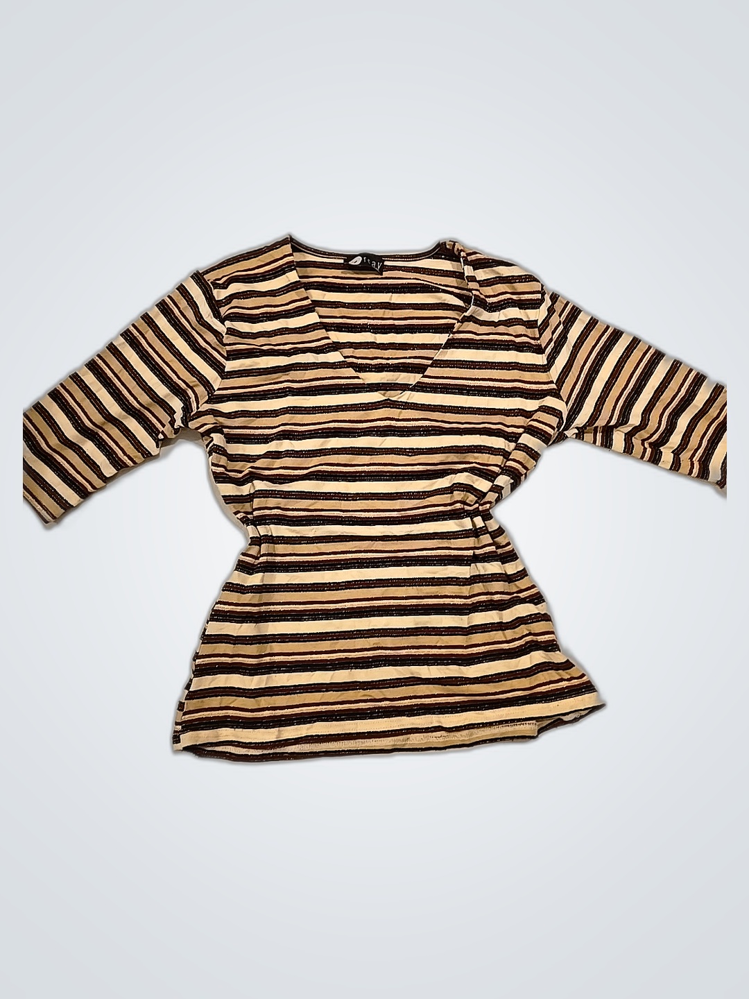 ストライプ ペプリム トップ