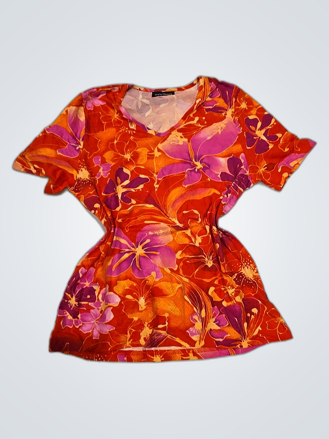 シックスセンス フローラルブラウス