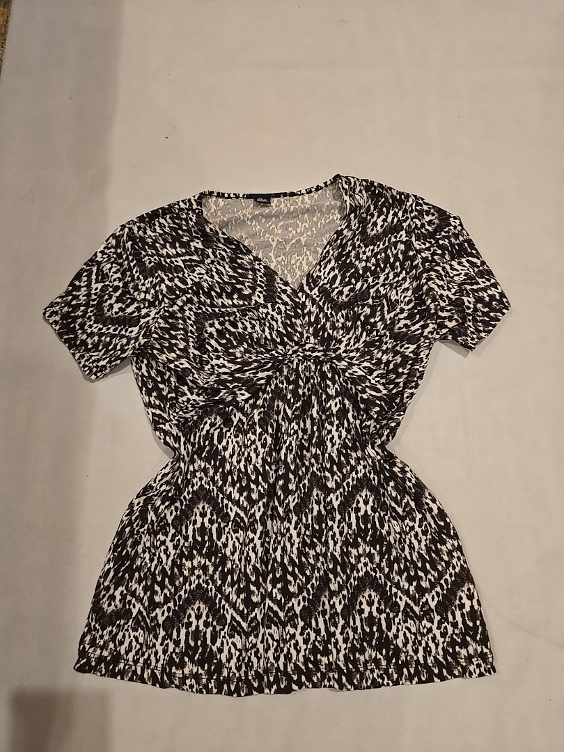 オリバー・プリント・ラップ・ブラウス