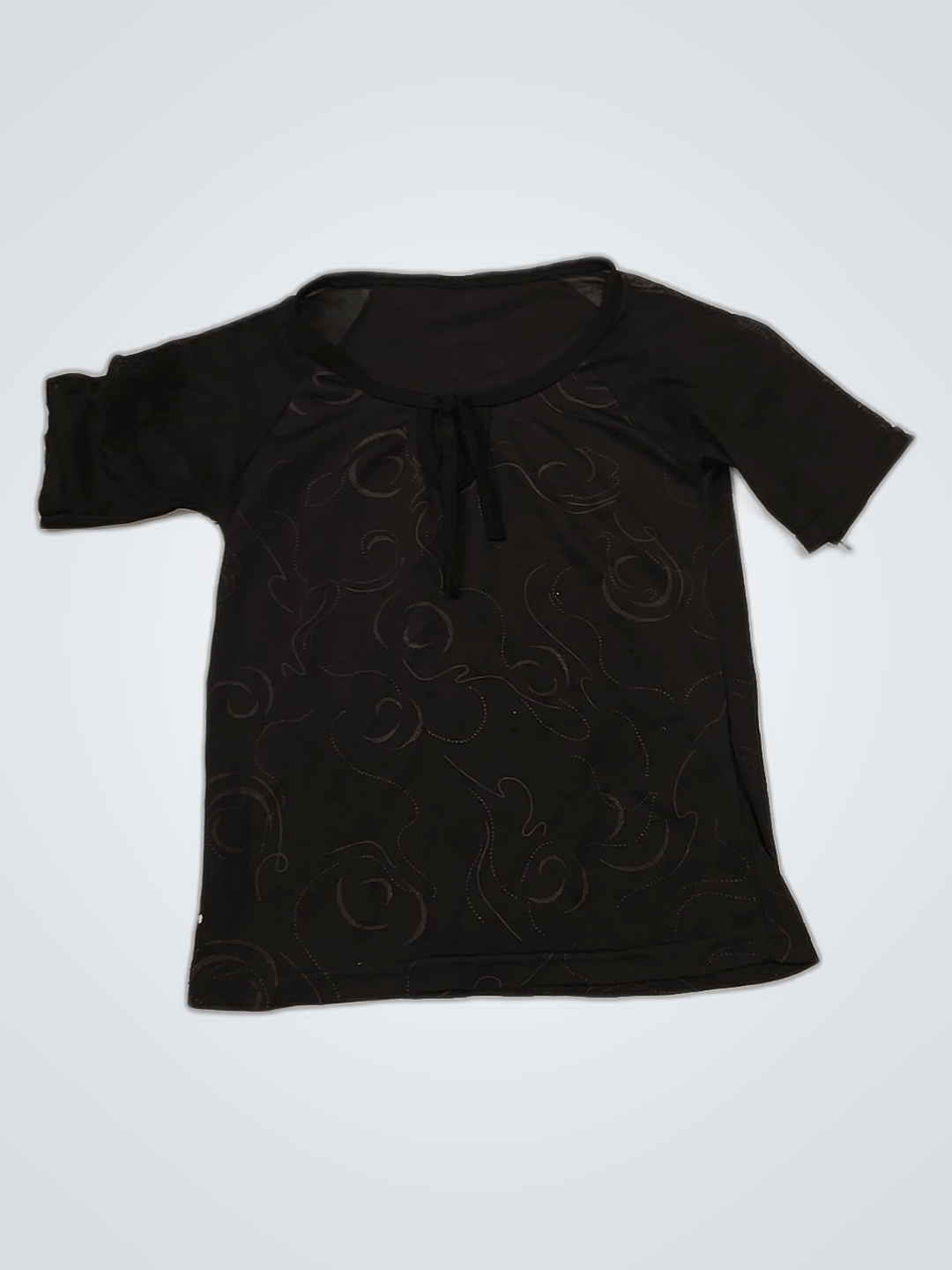 Black Short Sleeve Top