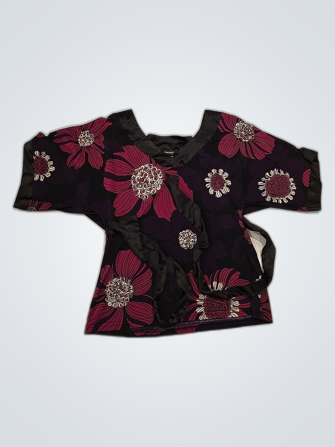 Orsasay Floral Wrap Blouse