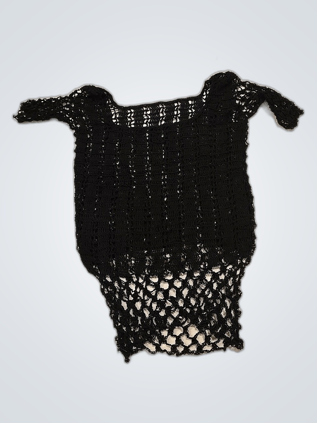 Unbranded Black Mesh Crop Top