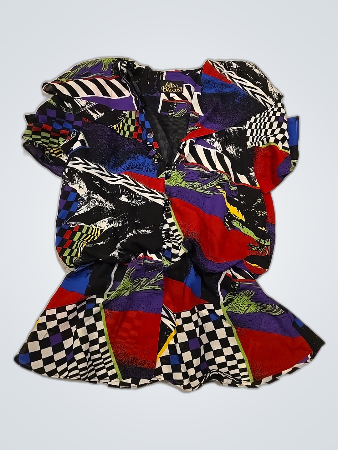 Gina Bacconi Original Multicolored Printed Blazer